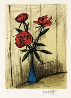 Trois Roses Dans Un Vase