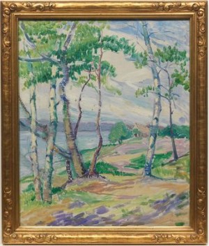 White Birches by Helen STEKETEE - auction artwork with signature