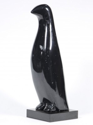 Penguin, Black Marble Sculpture by Beniamino Benvenuto ‘Benny’ BUFANO