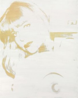 Portrait Of Linda Cossey With Camera by Andy WARHOL