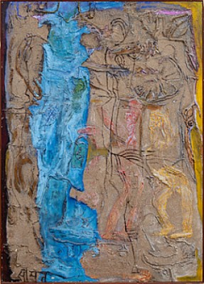 Blå Komposition by Mohan SAMANT