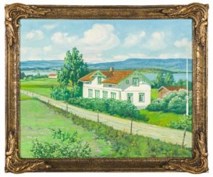 Fra Darbu by Jens Rickard NILSSEN - auction artwork with signature