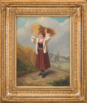 Profant Motiv Med Kvinna by Wilhelm, Hermann PISTOR - auction artwork with signature