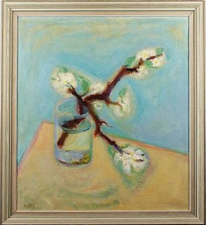 Blommande Kvist I Glasvas by Felix HATZ