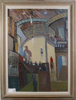 Cirkusmanege by Ragnar SVEDBERG - auction artwork with signature