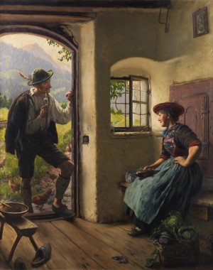 Der Besuch Bei Der Sennerin by Emil RAU