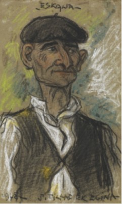 Portrait D'homme Au Beret by Pablo TILLAC - auction artwork with signature