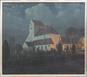 Dalby Kyrka by Theodor JÖNSSON - auction artwork with signature