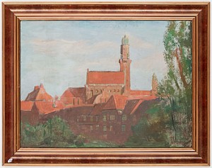 Vy över Engelbrektskyrkan by Rudolf Von ZEILEISSEN - auction artwork with signature