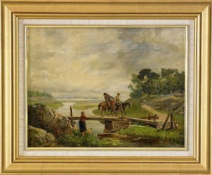 Landskap Med Ryttare by Fritz Von DARDEL