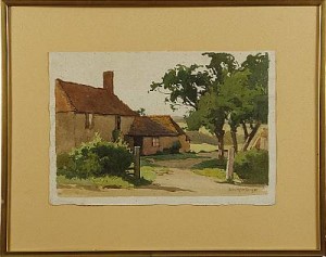 Bondgård by Berenger BENGER - auction artwork with signature