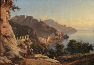 Vue D'amalfi by Alessandro La VOLPE - auction artwork with signature