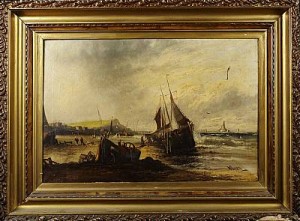 Hamnmotiv by W. BYRON - auction artwork with signature
