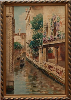 Motiv Från Venedig by Luigi LANZA - auction artwork with signature