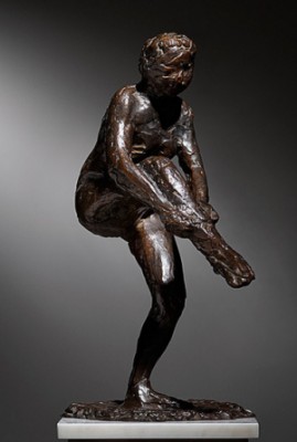 Danseuse Mettant Son Bas (première étude). by Edgar DEGAS