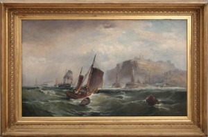 Hamninlopp Med Skepp Engelska Sydkusten by Ernest Robert ROE