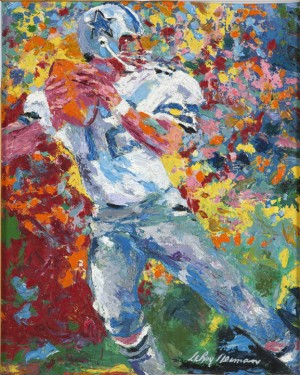 Roger Staubach, Quarterback For The Dallas Cowboys by Leroy NEIMAN