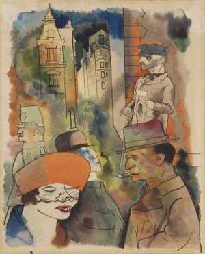 Aus Ecce Homo : Dämmerung # 2 [crepuscule] by George GROSZ - auction artwork with signature