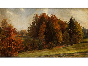 Herbstliche Baumlandschaft by Fritz FREUND