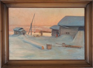 Vintermotiv by John ENGELBERG - auction artwork with signature