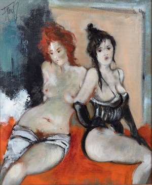 Les Modèles by L. FRANCK - auction artwork with signature