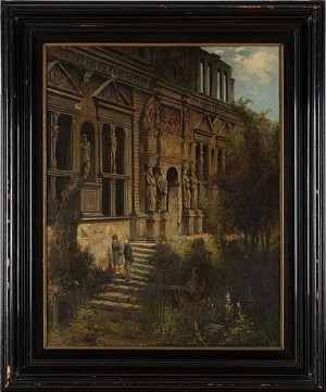 Heidelberg Slott by Lorenz RITTER - auction artwork with signature