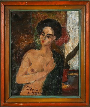 Kvinnostudie by Olle NYMAN
