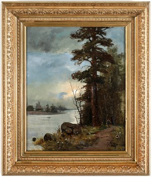 Landskap Med Vatten by Vassili Egorovich VORONKOV - auction artwork with signature