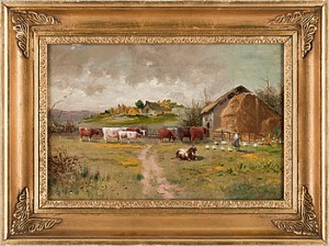 Milking Time by Henry Hadfield CUBLEY