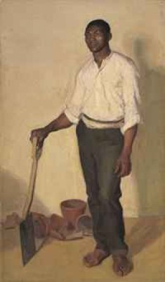 Portrait Of A Negro Gardener by Harold GILMAN