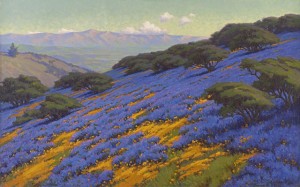 Poppies And Lupine, Santa Barbara by John Marshall GAMBLE