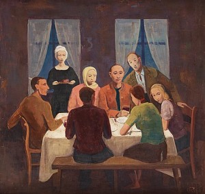 Tischgesellschaft by Karl HOFER
