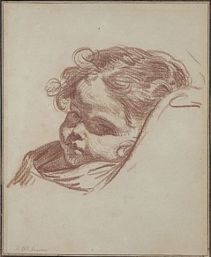 Porträtt Av Ung Flicka by Jean-Baptiste GREUZE