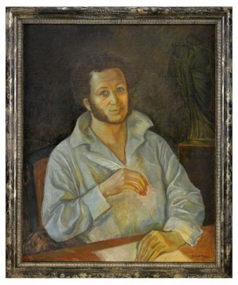 Portrait Of Pushkin by Leonid Ilich AKISHIN