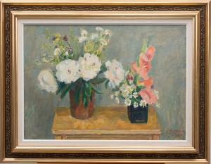 Sommarblommor På Bordet by Åke HELLMAN - auction artwork with signature