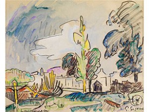 Landerneau by Paul SIGNAC
