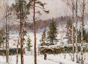 Snowfall by Yuliy Yulyevich KLEVER