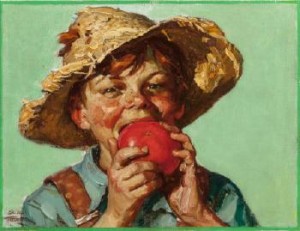 Ever Eat A Tomato Right Off The Vine? Heinz Tomato Juice Advertisement by Saul TEPPER