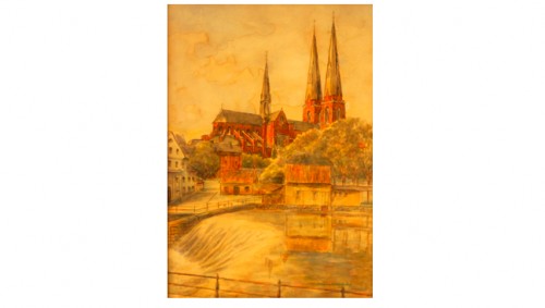 Vy Mot Uppsala Domkyrka by Lindorm MÖLLERSWÄRD