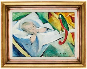 Gosse Med Papegoj-mobil by Agnes CLEVE
