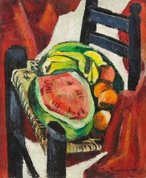 Still Life With Fruit by R. Freeman WORTHLEY - auction artwork with signature