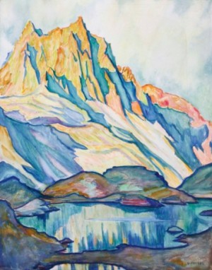 Lej Nair Mit Piz Lagrev by Clara PORGES - auction artwork with signature