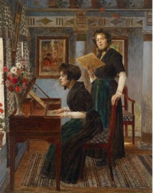 The Singing Lesson by Walter FIRLE