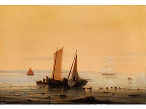 Abendlicher Blick In Eine Meeresbucht by August John Paul BOHNHORST - auction artwork with signature