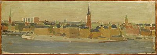 Vy över Riddarholmen Från Södermalm by Kurt LINDON