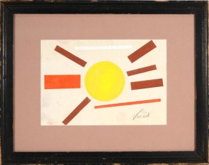 Composition by Lajos KASSAK - auction artwork with signature