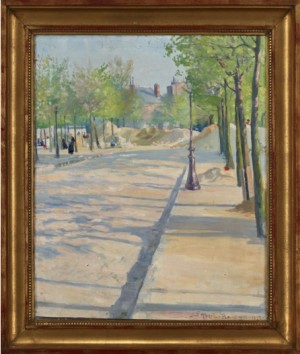 Parkmotiv Från Paris by Gustaf ALBERT