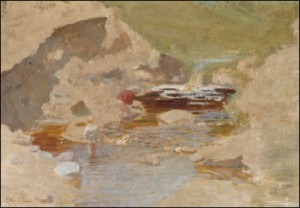 Children Playing By The Creek by Yuri Ilich REPIN