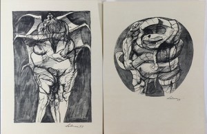 Untitled (people Piles) by Rico LEBRUN - auction artwork with signature