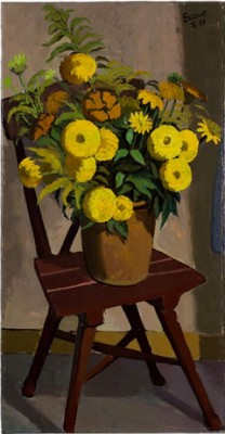 Flower Bouquet by Theo GARVÉ - auction artwork with signature